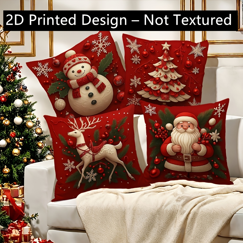 Pillow Insert 18X18 - 2 Fodere per Cuscini Natalizi 18x18