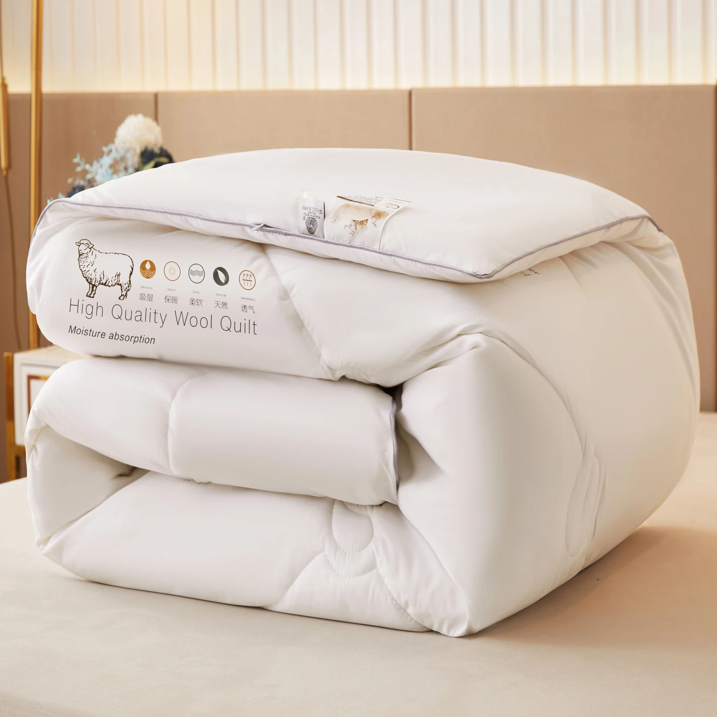Piumino di Lusso 100% Lana, Tr - Duvet Insert White recensione e prezzo