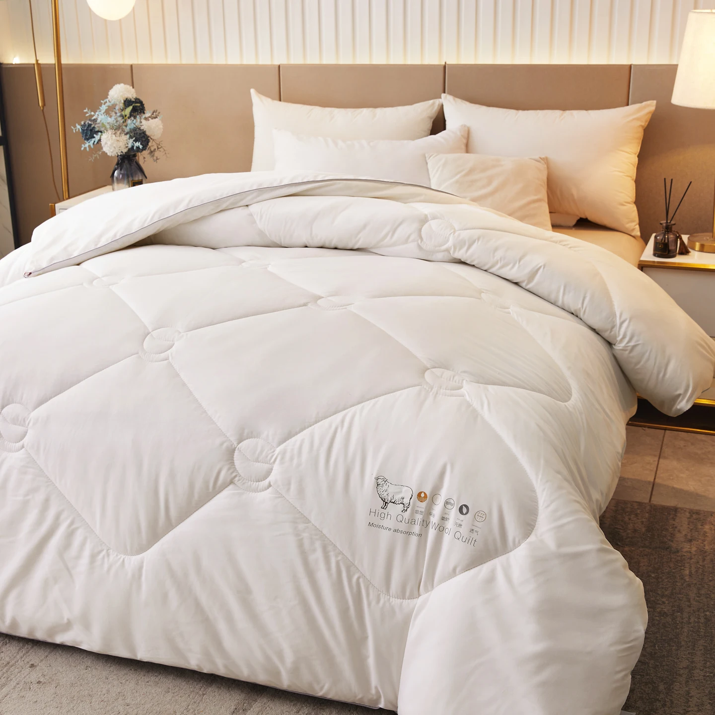 Piumino di Lusso 100% Lana, Tr - Duvet Insert White recensione e prezzo