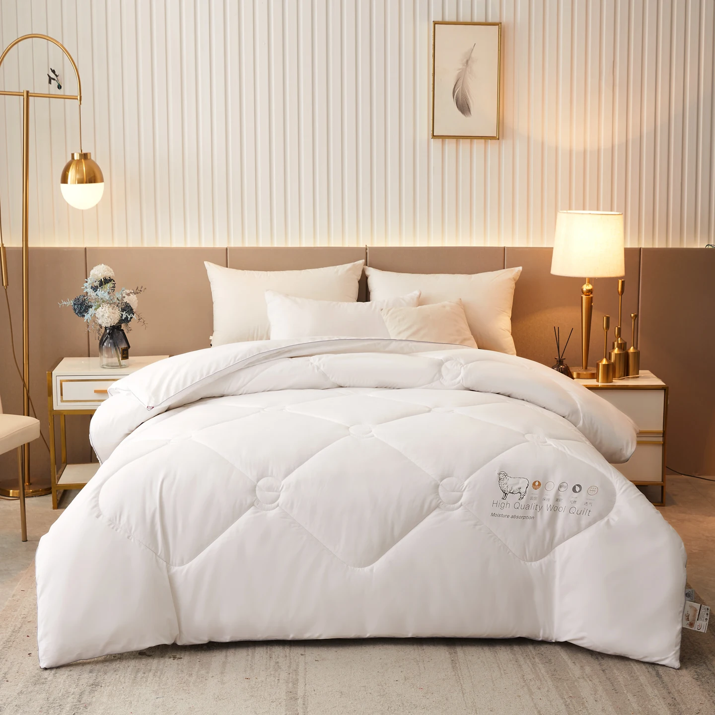 Piumino di Lusso 100% Lana, Tr - Duvet Insert White recensione e prezzo